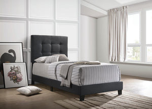G305746 - Mapes Tufted Upholstered Bed - Charcoal - ReeceFurniture.com
