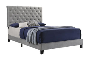 G310042 - Warner Upholstered Bed - Grey - ReeceFurniture.com