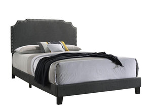 G310063 - Tamarac Upholstered Nailhead Bed - Grey - ReeceFurniture.com