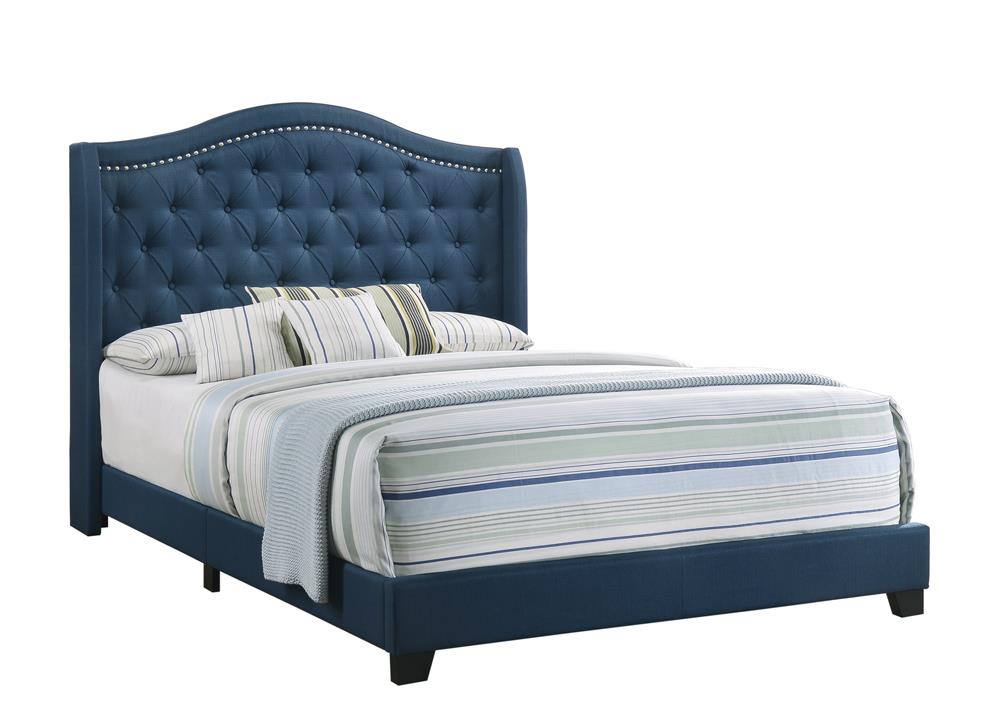 G310071 - Sonoma Camel Back Bed - Blue - ReeceFurniture.com