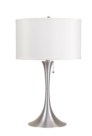 Cody Table Lamp, Brushed Silver - ReeceFurniture.com