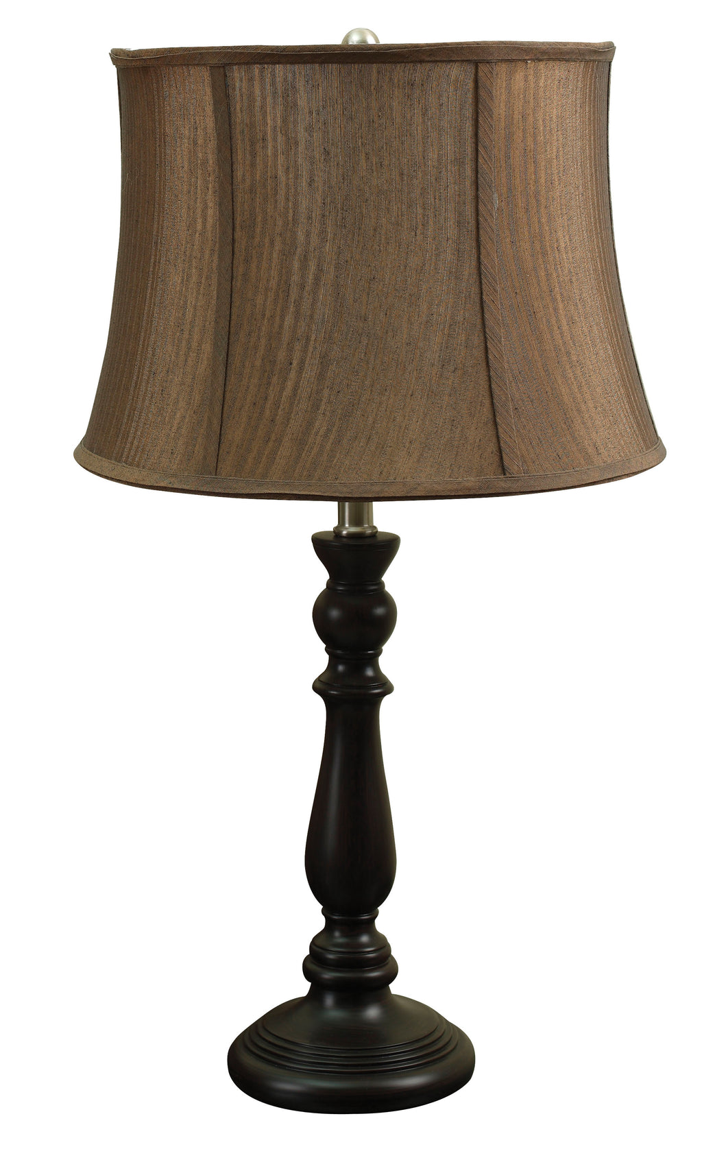 Bea Table Lamp (Set-2), Espresso Base - ReeceFurniture.com