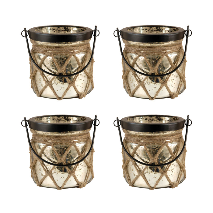 401558 - Candice Lanterns in Antique Wheat (Set of 4)