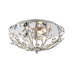 Crystique - Flush Mount - Polished Chrome - ReeceFurniture.com