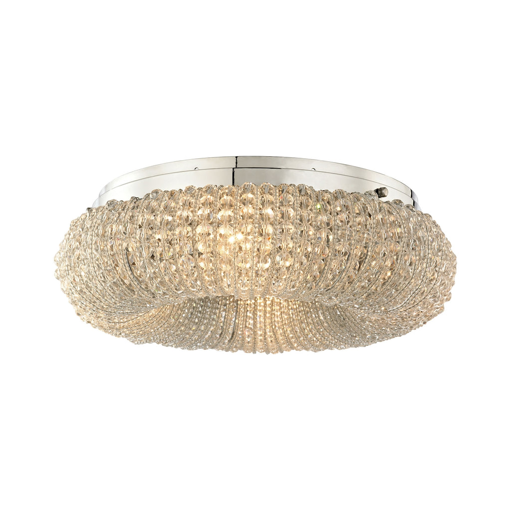 Crystal Ring - Semi Flush Mount - Polished Chrome - ReeceFurniture.com