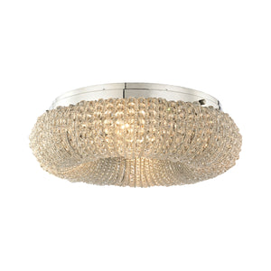 Crystal Ring - Semi Flush Mount - Polished Chrome - ReeceFurniture.com