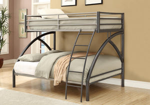 G460078 - Stephan Bunk Bed - Twin, Twin Over Full, or Full - Gunmetal - ReeceFurniture.com