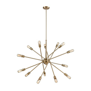 Delphine - Chandelier - Satin Brass - ReeceFurniture.com