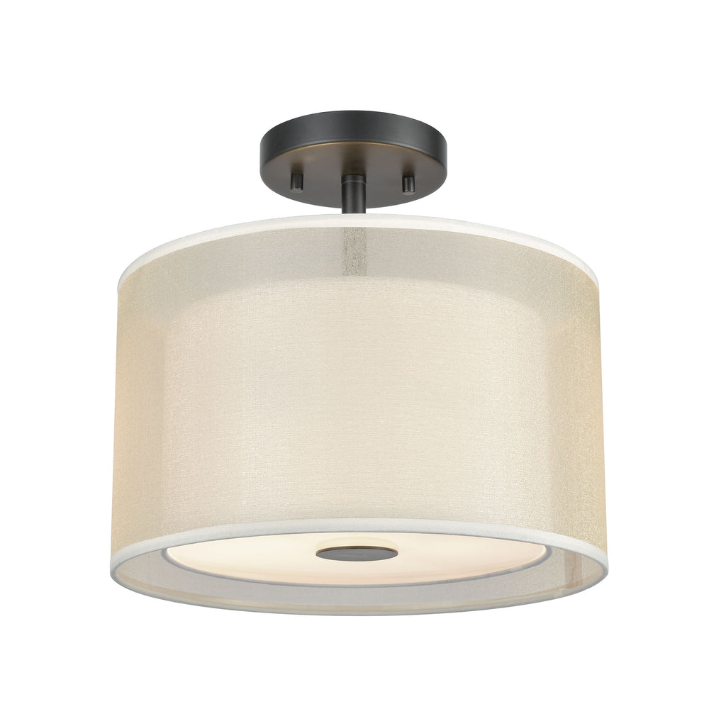 Ashland - Semi Flush Mount - Matte Black - ReeceFurniture.com