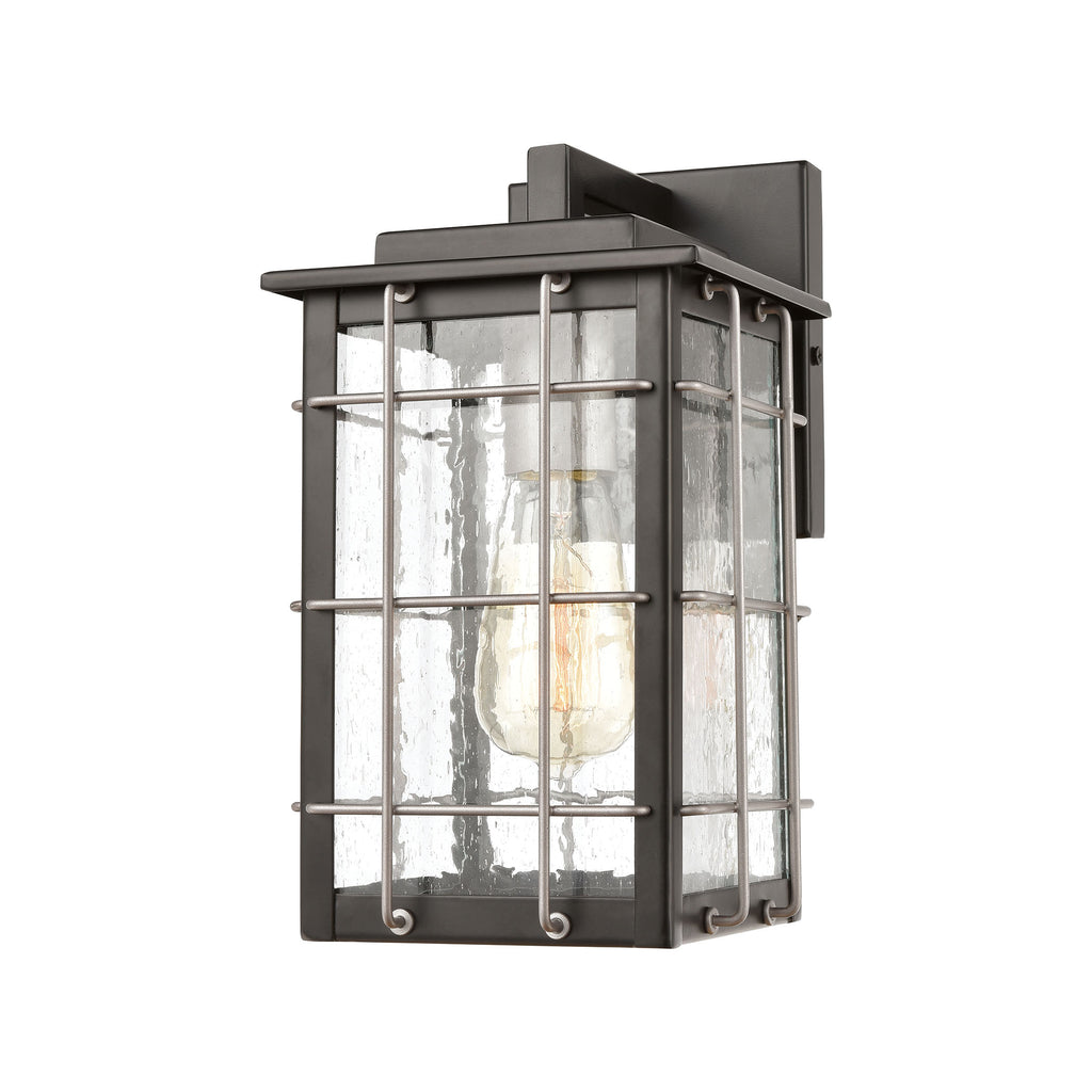 Brewster - Sconce - Matte Black, Weathered Zinc, Weathered Zinc - ReeceFurniture.com