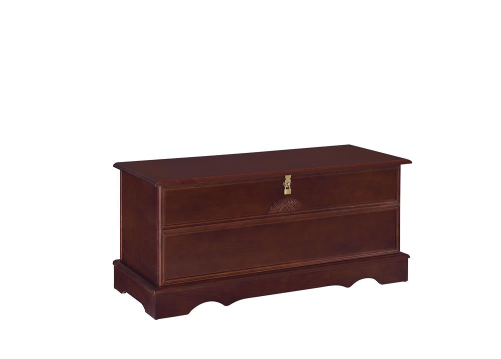 Coaster Cedar Chests 900012 Traditional Cedar Chest with Carving