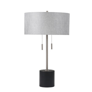 Metal Stick Table Lamp 24",  Silver - ReeceFurniture.com