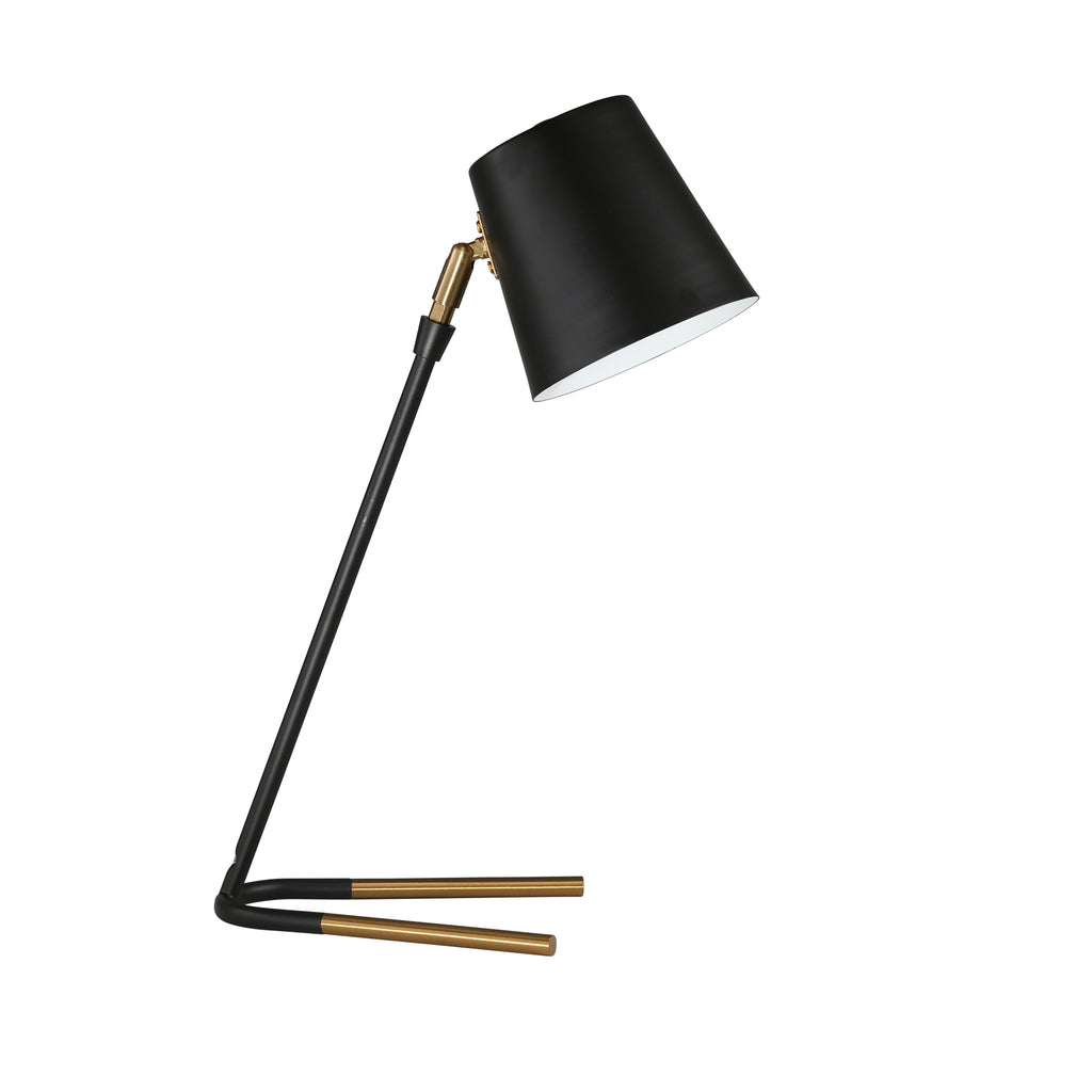 Metal Desk Lamp 19", Matte Black - ReeceFurniture.com