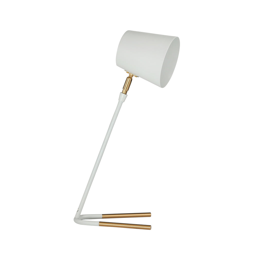 Metal Desk Lamp 19", Matte Gray - ReeceFurniture.com