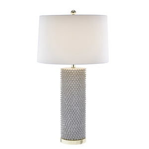 Resin Spiked Table Lamp 31", Gray - ReeceFurniture.com