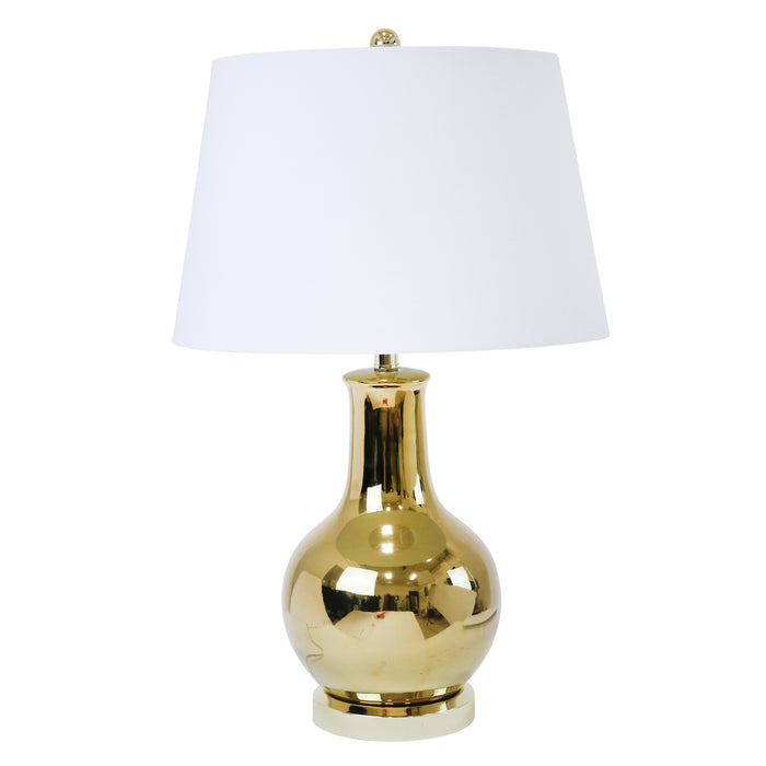 Ceramic Table Lamp 28", Gold