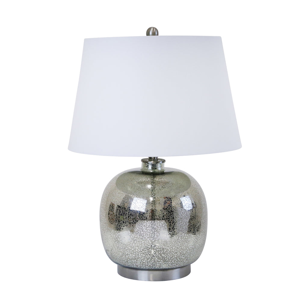 Glass Jug Table Lamp 28", Mercury - ReeceFurniture.com