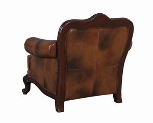 G500681 - Victoria Rolled Living Room - Tri-Tone And Warm Brown - ReeceFurniture.com