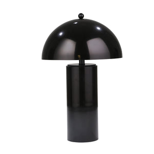 Metal Dome Table Lamp 22",Black - ReeceFurniture.com