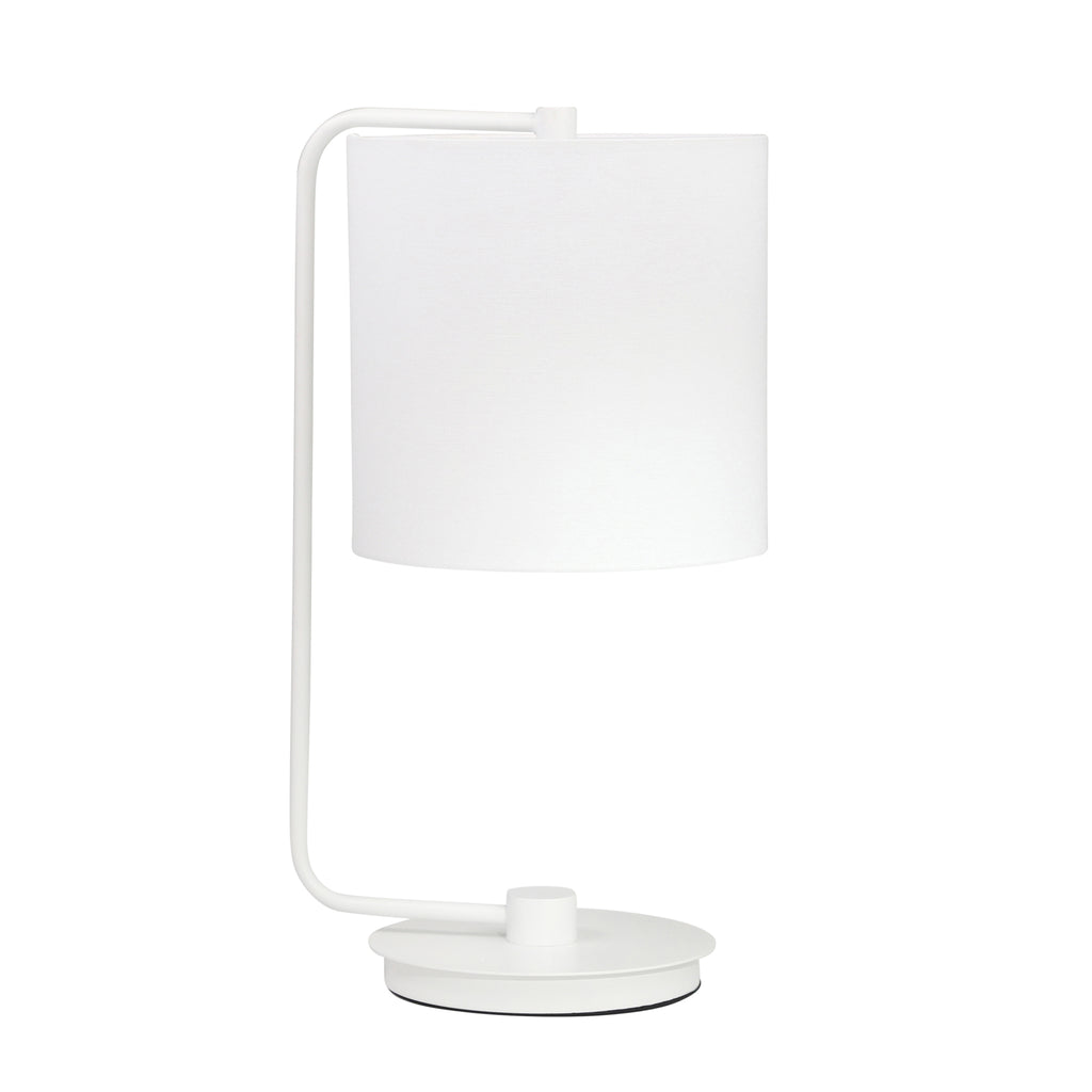 Metal Table Lamp 21", White - ReeceFurniture.com