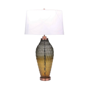 Glass Textured Table Lamp 33", Multi - ReeceFurniture.com
