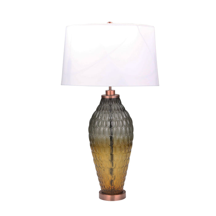 Glass Textured Table Lamp 33", Multi