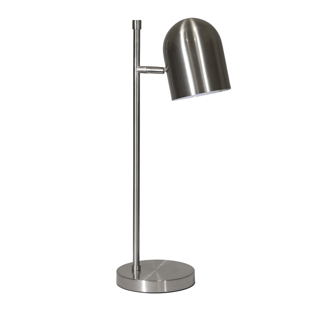 Metal Desk Lamp 24", Silver - ReeceFurniture.com