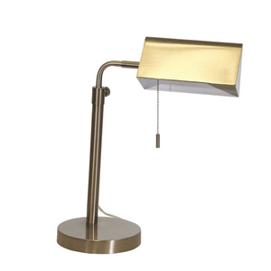 Metal Rectangle Task Table Lamp 21", Silver - ReeceFurniture.com