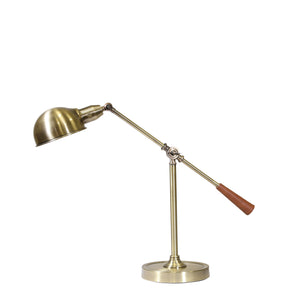 Metal Task Table Lamp 22", Gold - ReeceFurniture.com