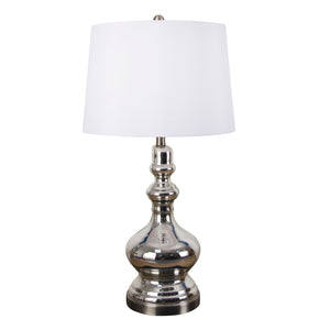 Glass Genie Table Lamp 31",Silver - ReeceFurniture.com
