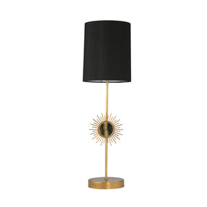 Metal 29" Starburst Table Lamp, Gold - ReeceFurniture.com
