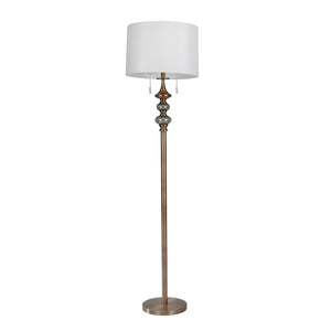 Metal 61" Floor Lamp , Bronze - ReeceFurniture.com
