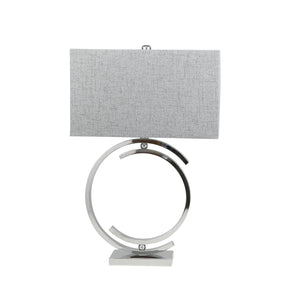 Metal 29" Cc Table Lamp, Silver - ReeceFurniture.com