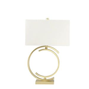 Metal 29" Cc Table Lamp, Brushed Gold - ReeceFurniture.com