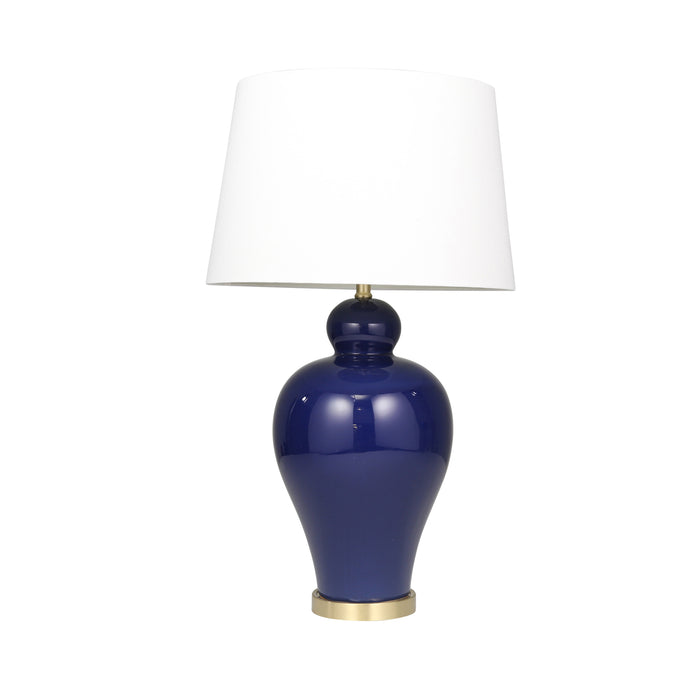 Ceramic 32" Urn Table Lamp, Blue