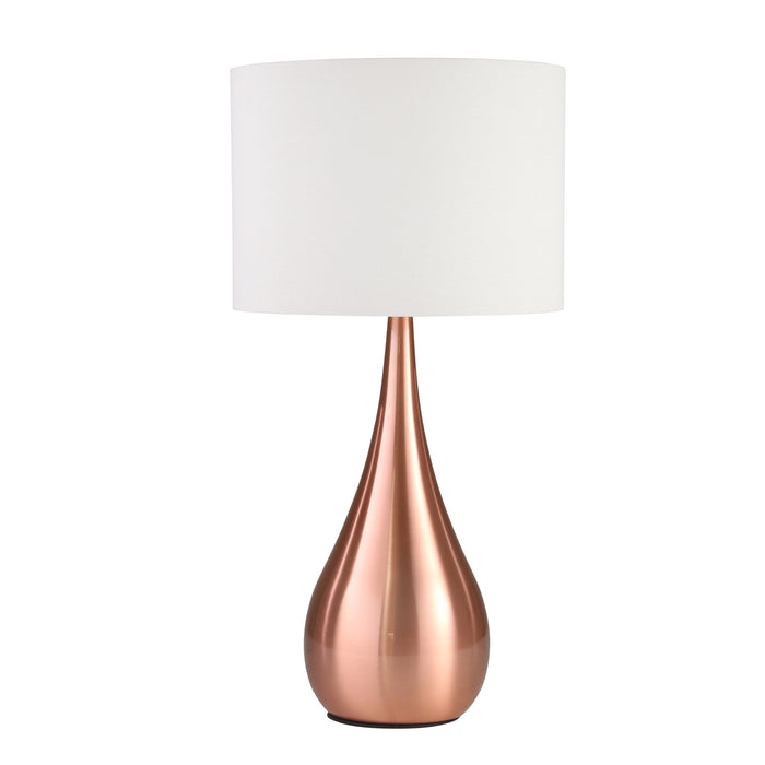 Metal 28" Tear Drop Table Lamp, Copper