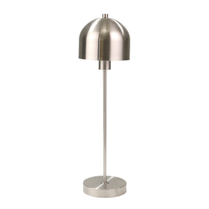 Metal 25" Mushroom Table Lamp,Silver - ReeceFurniture.com