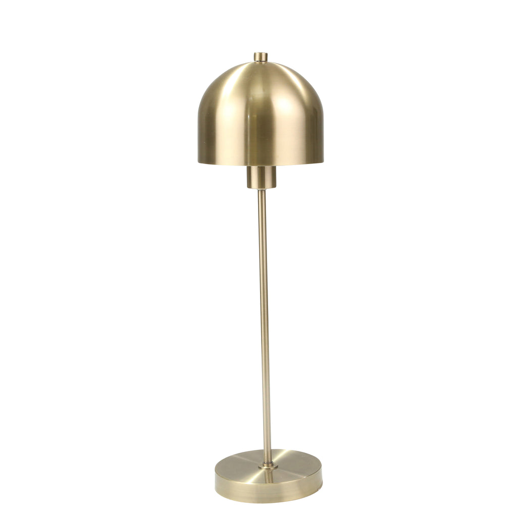 Metal 25" Mushroom Table Lamp,Gold - ReeceFurniture.com