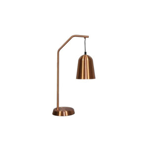 Metal 23" Drop Shade Table Lamp, Copper - ReeceFurniture.com