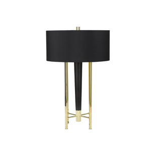 Metal 28" 4 Leg Table Lamp, Gold - ReeceFurniture.com