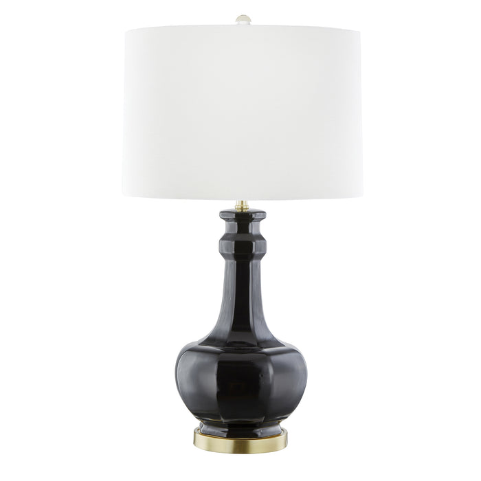 Ceramic 33" Table Lamp, Black