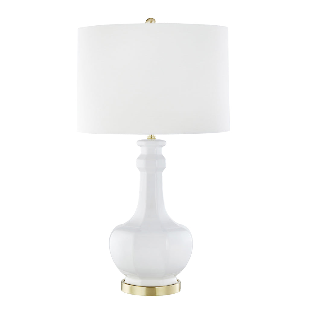 Ceramic 33" Table Lamp, White - ReeceFurniture.com