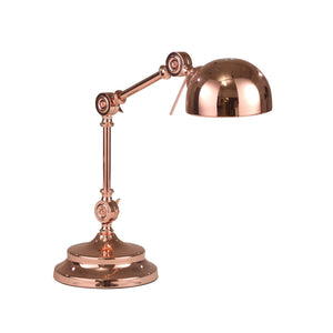 Metal 17" Articulated Task Lamp, Rose Gold - ReeceFurniture.com