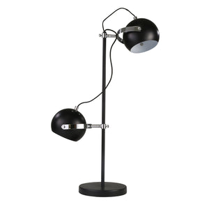 Metal 26" Dual Light Task Lamp, Black - ReeceFurniture.com