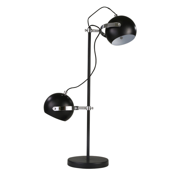 Metal 26" Dual Light Task Lamp, Black