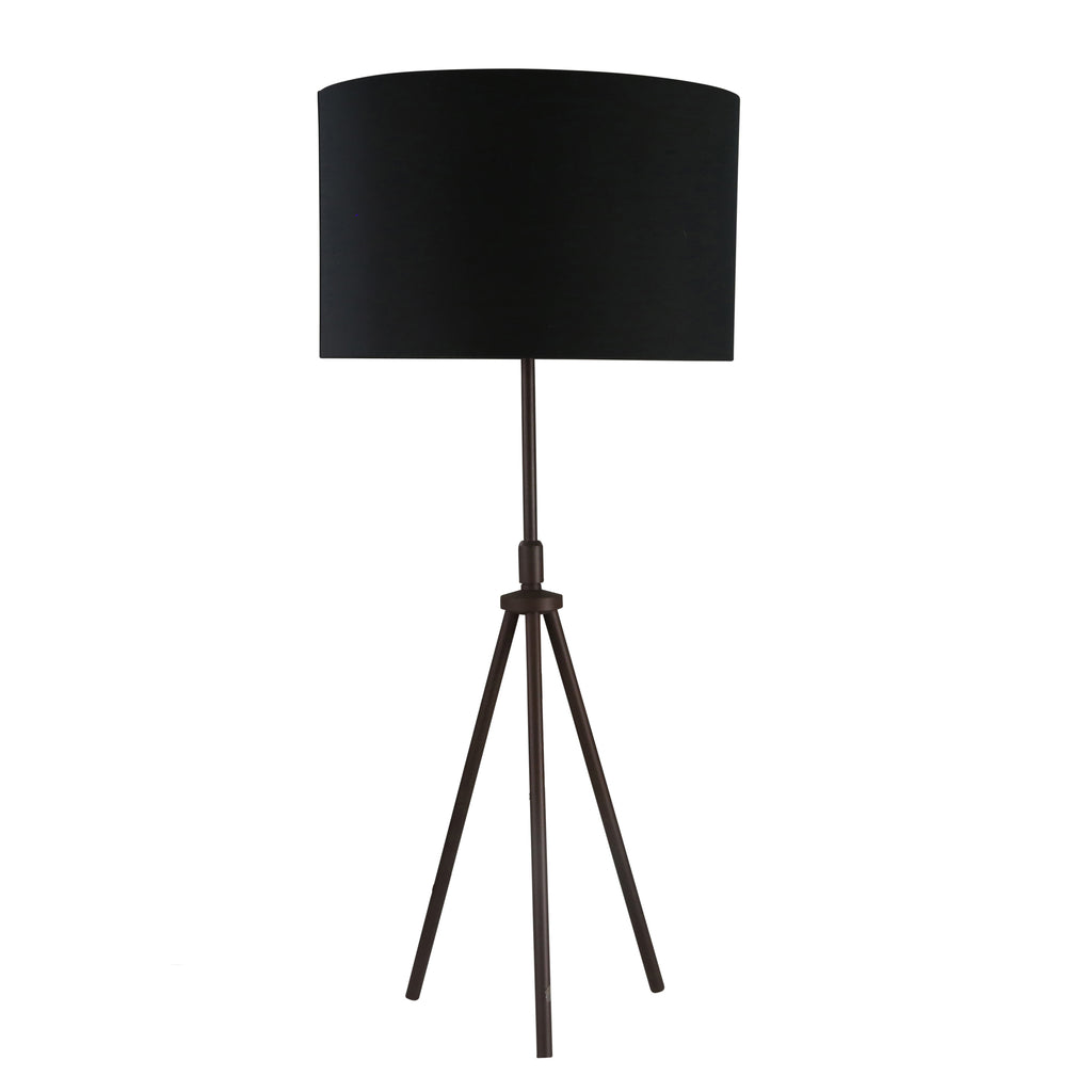 Metal 38" Tripod Table Lamp, Rust - ReeceFurniture.com