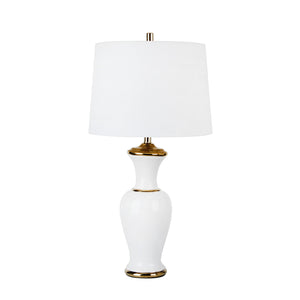 Ceramic 33" Table Lamp, White - ReeceFurniture.com