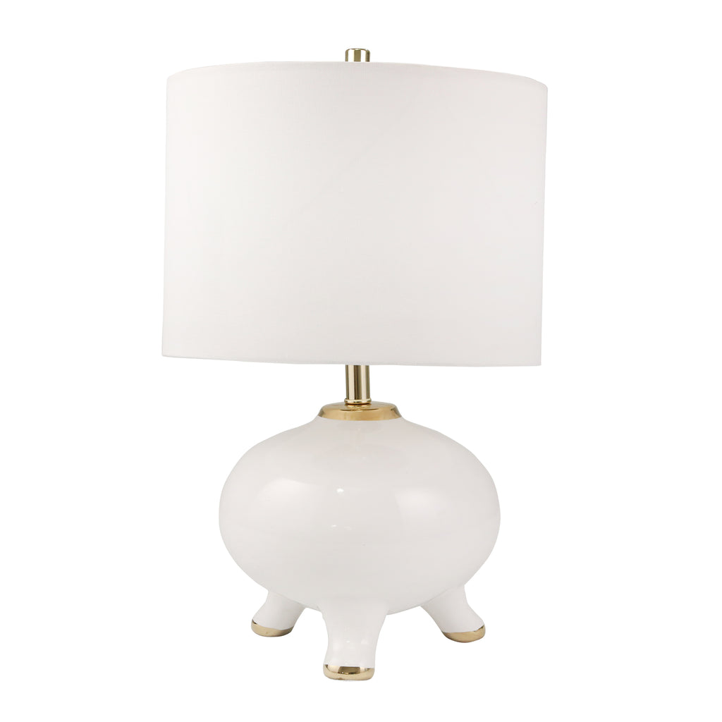 Ceramic 24" Table Lamp, White - ReeceFurniture.com