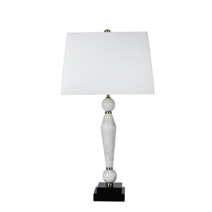 Marble 30" Table Lamp, White - ReeceFurniture.com