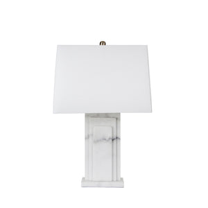 Marble 29" Table Lamp, White - ReeceFurniture.com